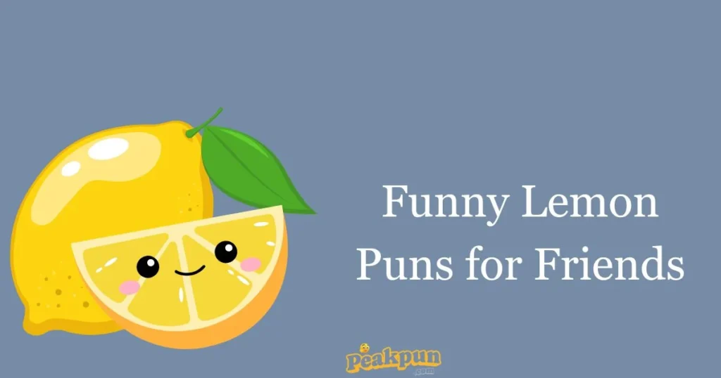Funny Lemon Puns For Friends