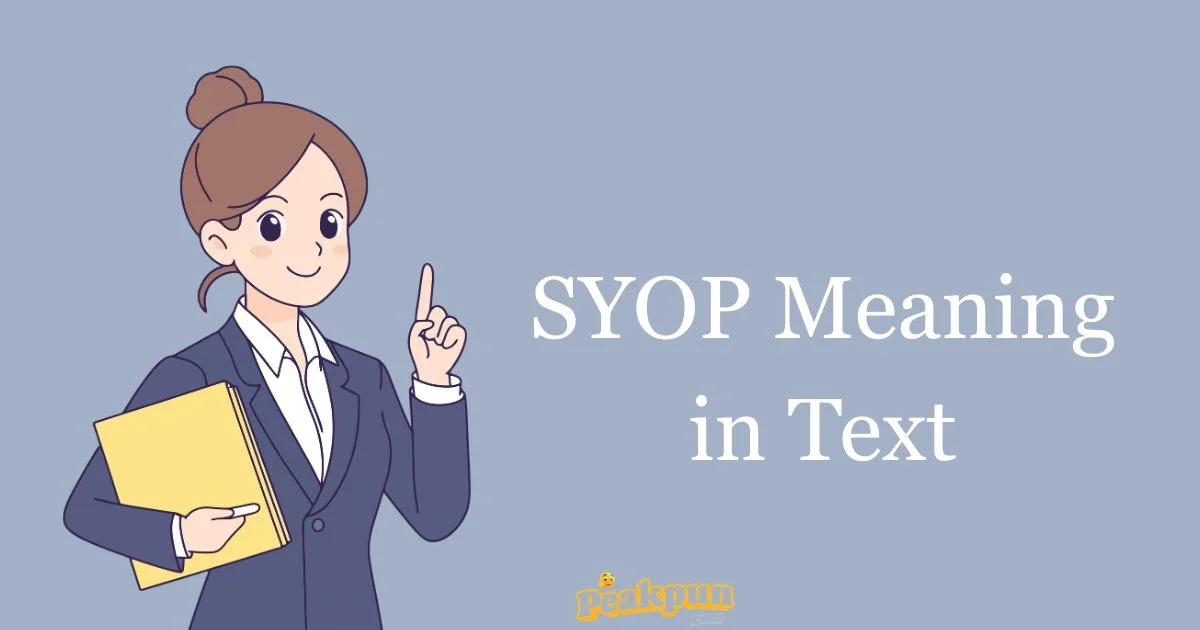 Syop Meaning In Text