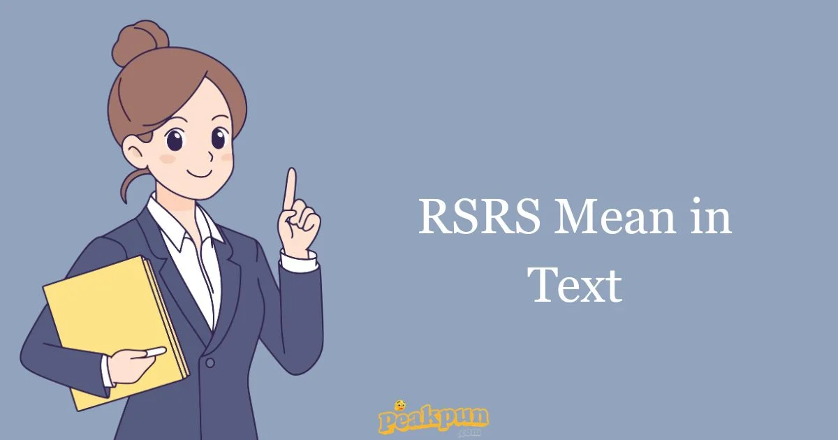 Rsrs Mean In Text